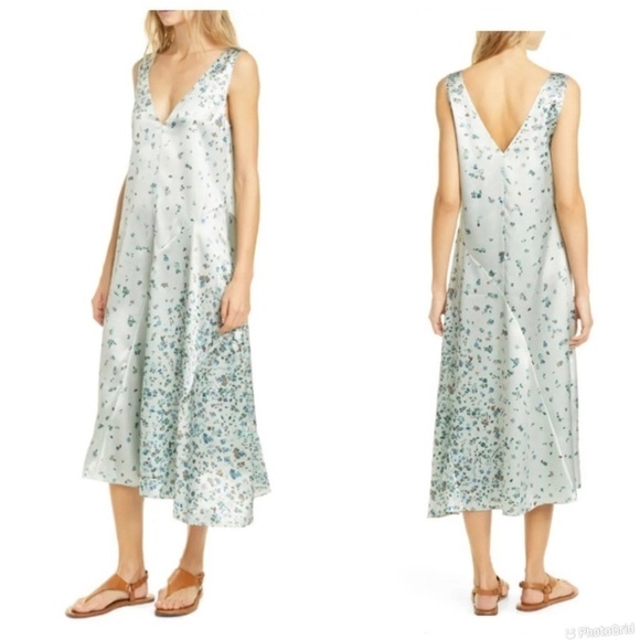 Vince Dresses & Skirts - Vince Asymmetrical Floral Dress